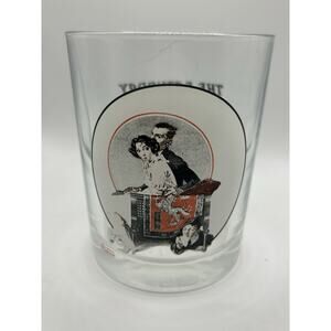 ~*Vintage*~ Norman Rockwell Glass Saturday Evening Post “Sneezing Spy” 1921 EUC